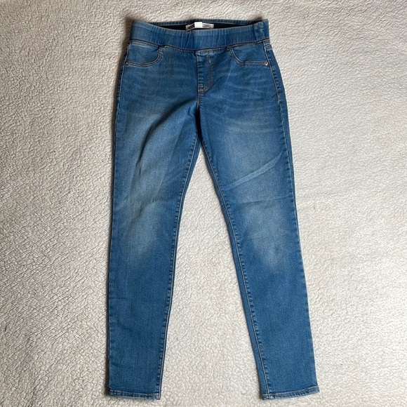 Old Navy Pull up jeans Stretch Elastic band Size 8 Rockstar Jeggings Comfy - Picture 2 of 8